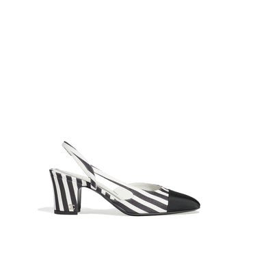 Coco Slingbacks - White/Black