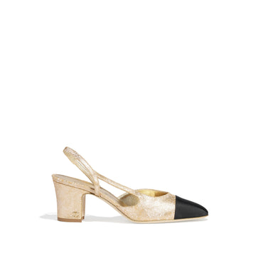 Coco Slingbacks - Golden/Black