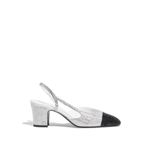 Coco Slingbacks - Silvered/Black