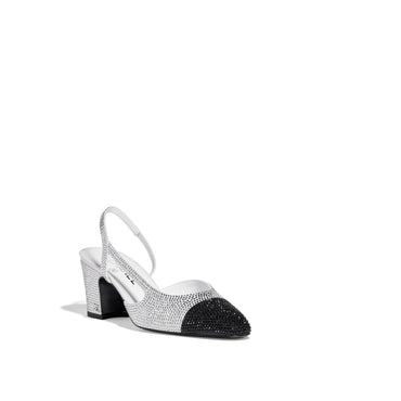 Coco Slingbacks - Silvered/Black