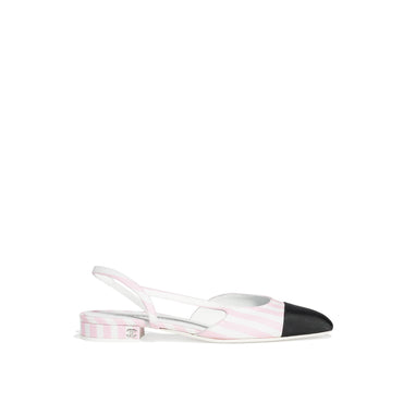 Coco Slingbacks - White/Pink/Black