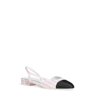 Coco Slingbacks - White/Pink/Black