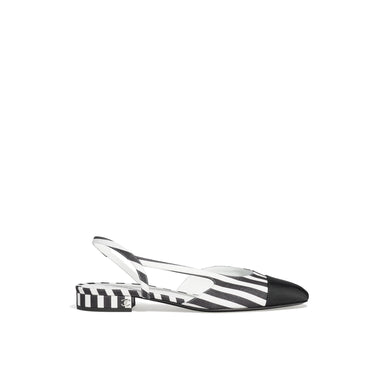 Coco Slingbacks - White/Black