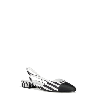 Coco Slingbacks - White/Black