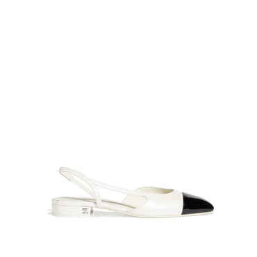 Coco Slingbacks - Ivory/Black