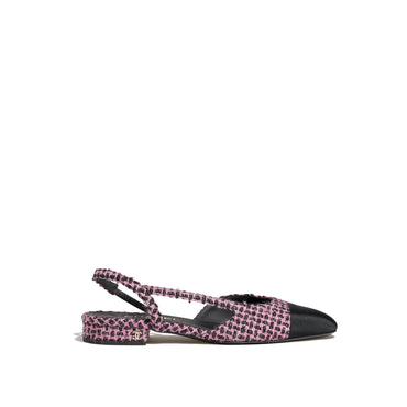 Coco Slingbacks - Black/Pink/Black