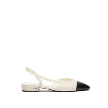 Coco Slingbacks - Ivory/Silvery/Bck
