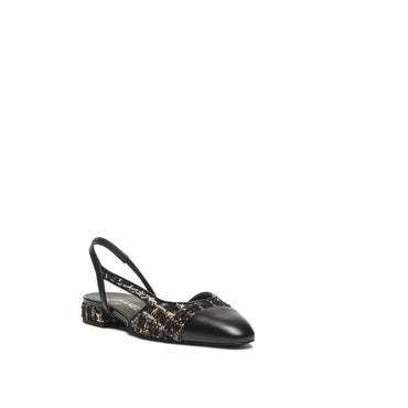 Coco Slingbacks - Bck/Gdn/White/Bck