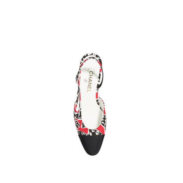 Coco Slingbacks - Red/Bck/White/Bck