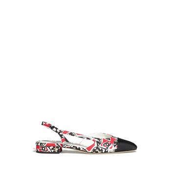 Coco Slingbacks - Red/Bck/White/Bck