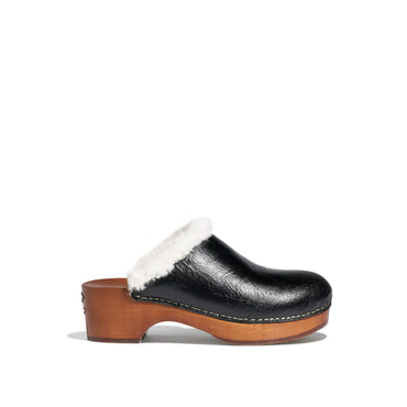 Chalet Mules - Black/White