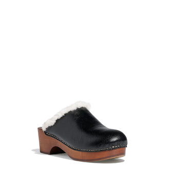 Chalet Mules - Black/White