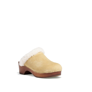 Chalet Mules - Beige/White