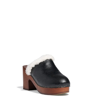 Chalet Mules - Black/White