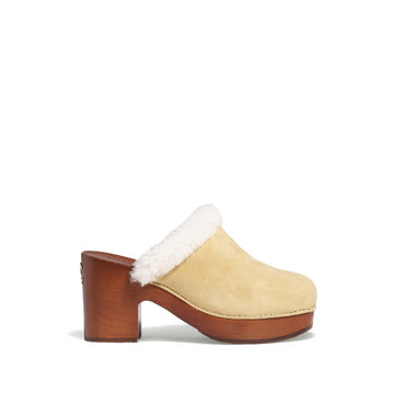 Chalet Mules - Beige/White