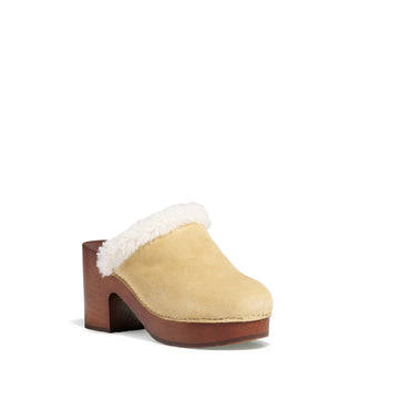 Chalet Mules - Beige/White