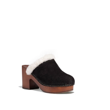 Chalet Mules - Black/White
