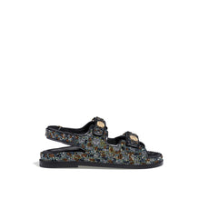 Gate No 5 Sandals - Black/Multicolor