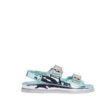 Gate No 5 Sandals - Turquoise/Silvery