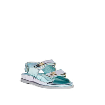 Gate No 5 Sandals - Turquoise/Silvery