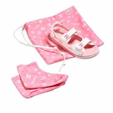 Gate No 5 Sandals - White/Pink