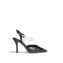 Pearl Beauty Slingbacks - Black