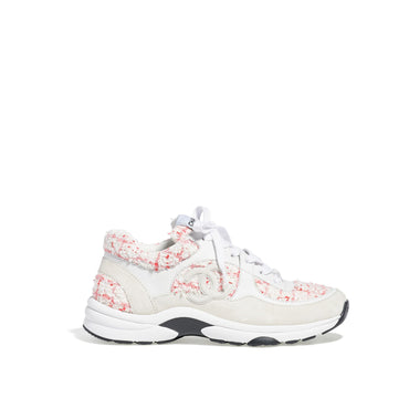 Sport-Runner Sneakers - Ivory/Pink/White