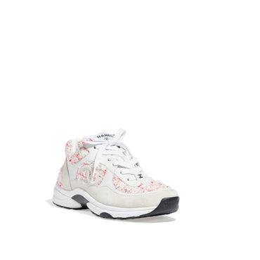 Sport-Runner Sneakers - Ivory/Pink/White