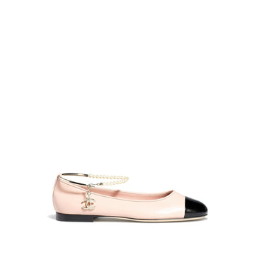 Ballet Bracelet Flats - Light Pink/Black