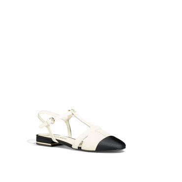 Grace Slingbacks - Ivory/Black
