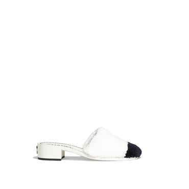 Cozy CC Mules - White/Black