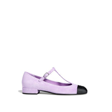 T For Two Mary Janes - Purple/Black