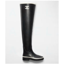Sport-Rain High Boots - Dark Beige/Black