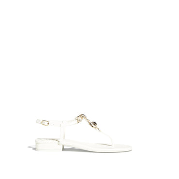 My CC Heart Thongs - White