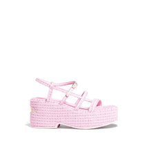 Quilted Summer Sandals - Pink/Golden