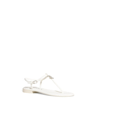 CC Diamond Thongs - White