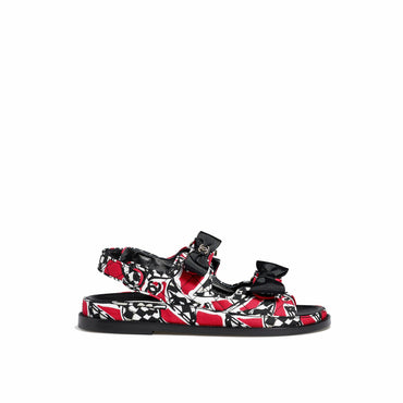 Gate No 5 Sandals - Red/White/Black