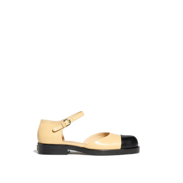 Rock & Doll Mary Janes - Beige/Black