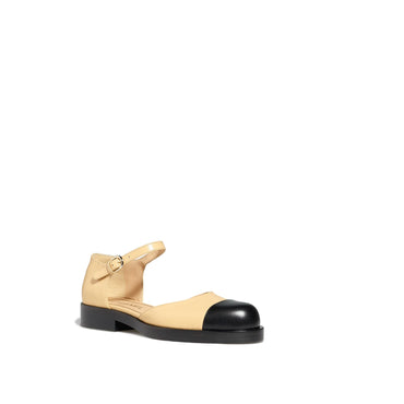 Rock & Doll Mary Janes - Beige/Black