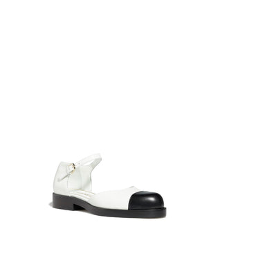 Rock & Doll Mary Janes - White/Black