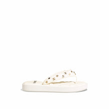 Padded Charms Thongs - White