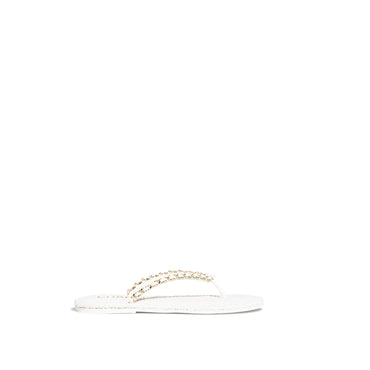 Sunny Chain Thongs - White
