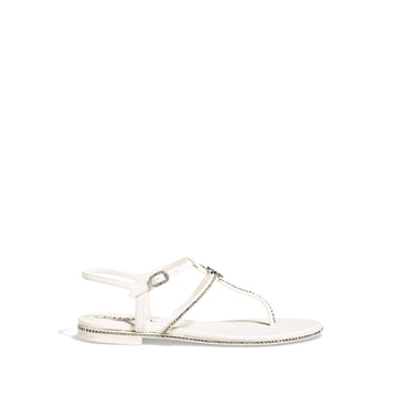 Strass Around Thongs - White