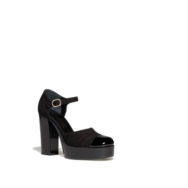 2-Tone High Mary Janes - Black