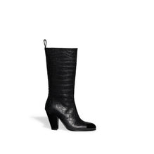 2-Tone Boot High Boots - Black