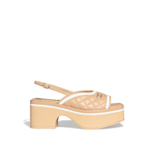 Summer Wave Sandals - Beige/White