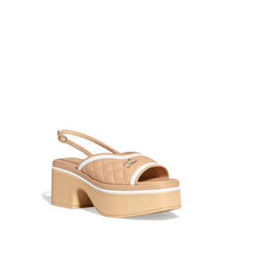 Summer Wave Sandals - Beige/White
