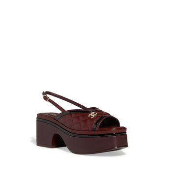 Summer Wave Sandals - Burgundy/Black