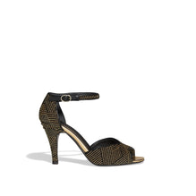 Arty Edge Sandals - Black/Golden