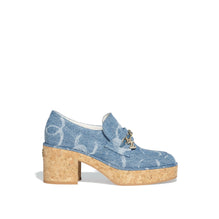 Chain & Moc Mocassins - Light Blue